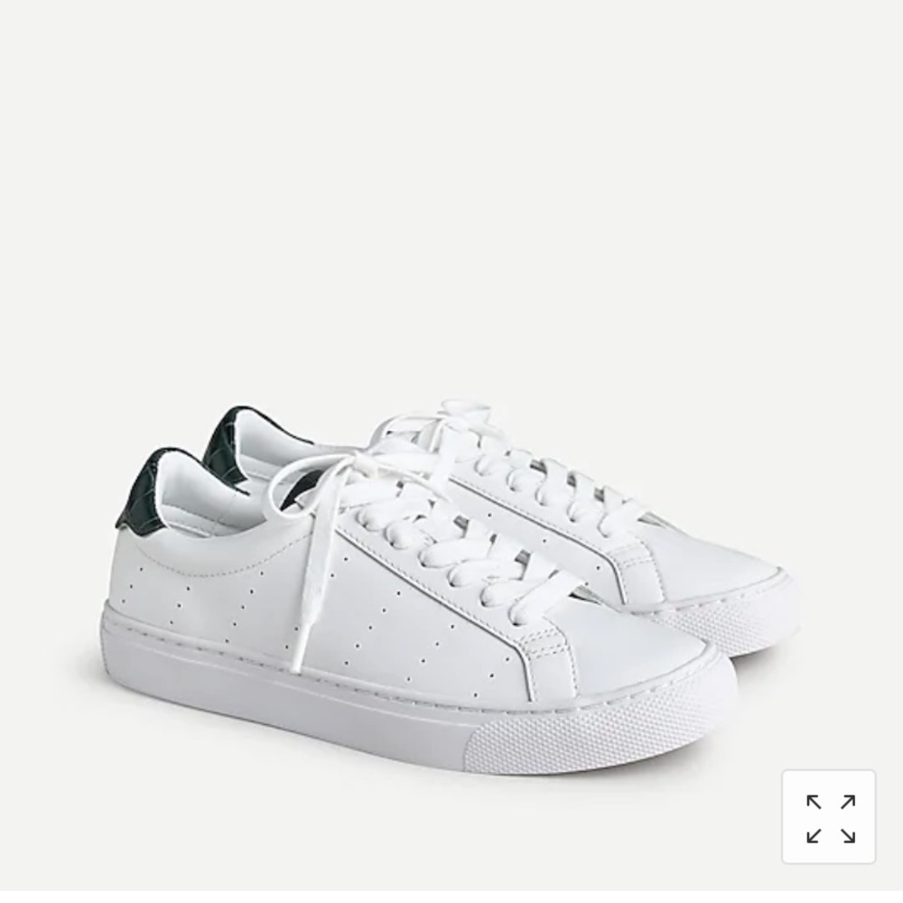 J Crew Saturday sneakers with croc-embossed detail AQ750